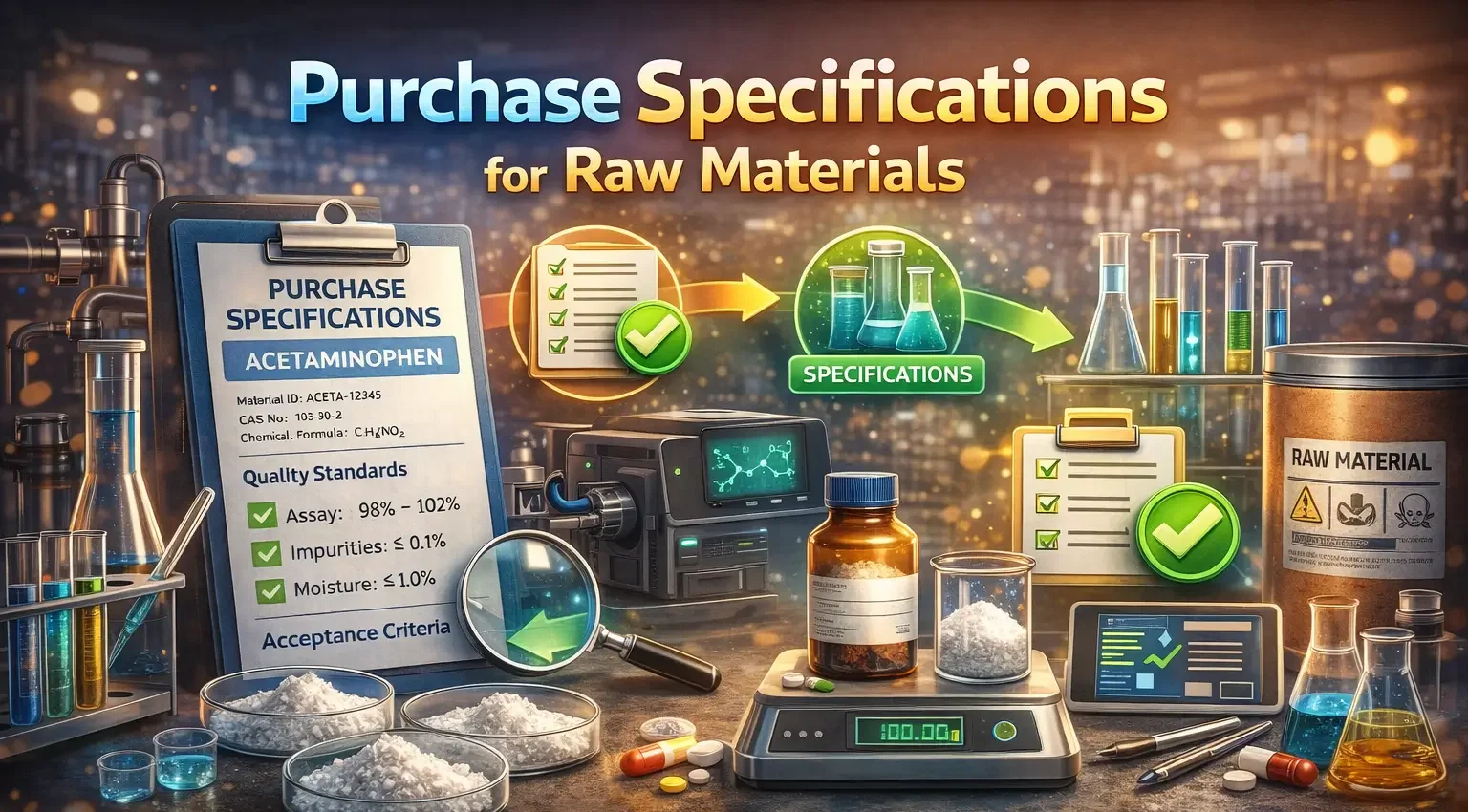 Purchase Specifications for Raw Materials