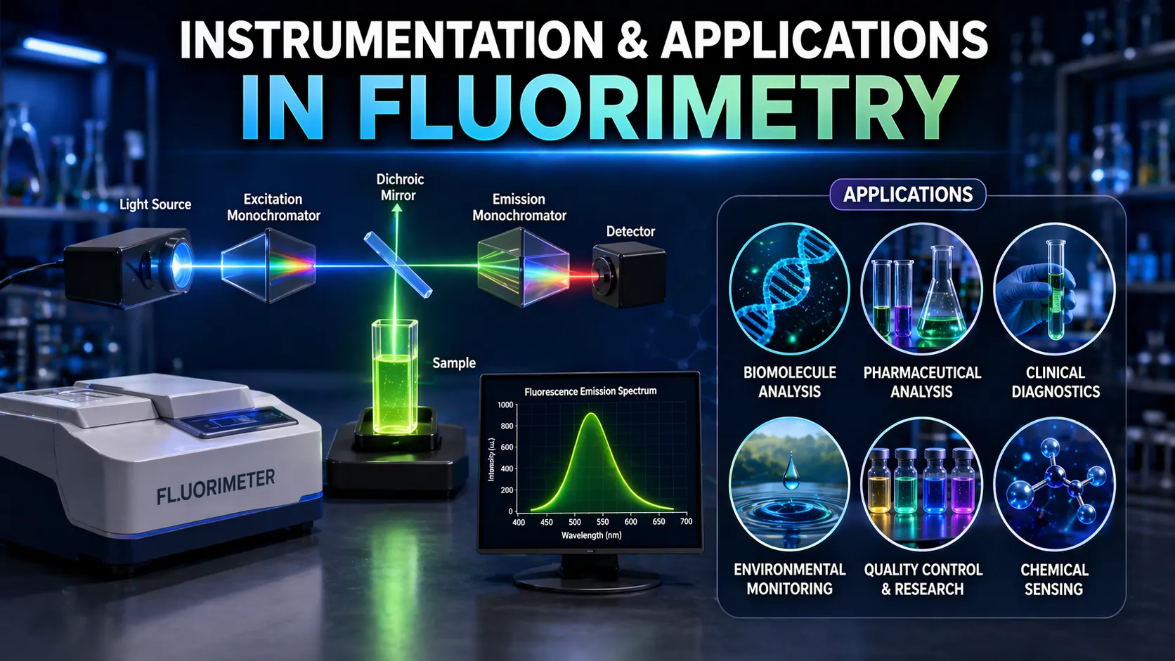 Instrumentation & Applications in Fluorimetry