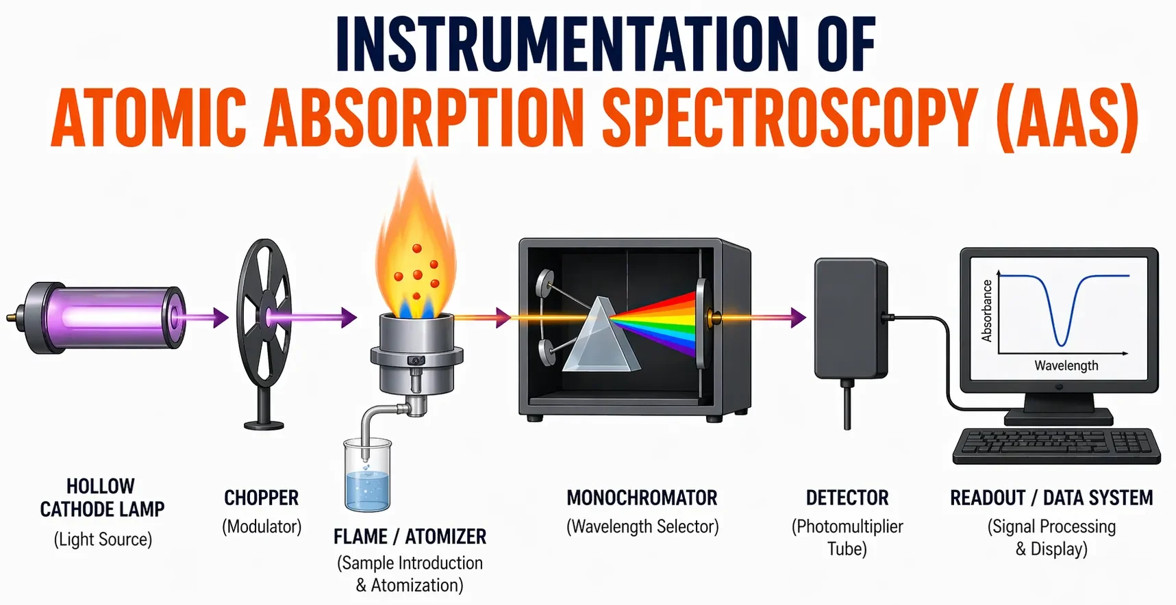 Instrumentation of Atomic Absorption Spectroscopy (AAS)