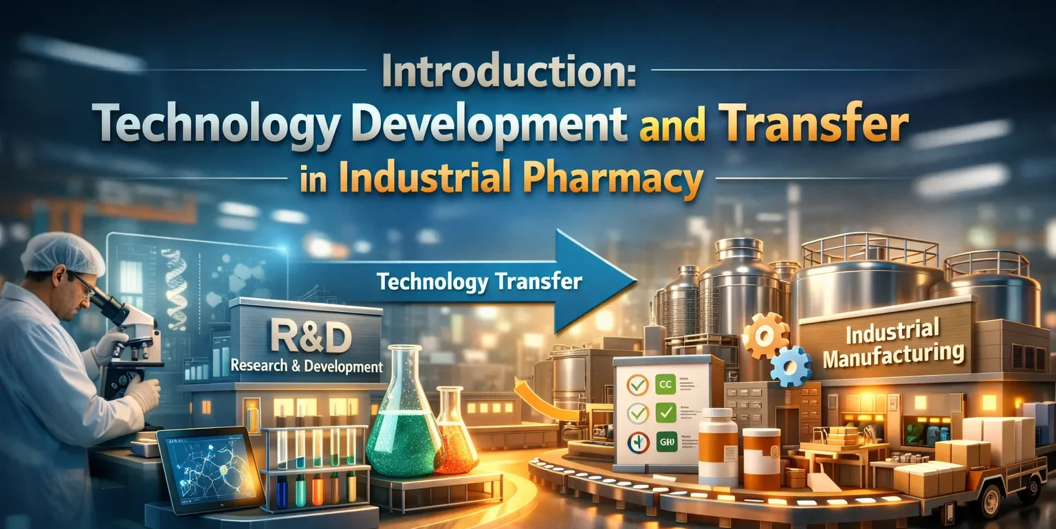 Introduction Technology Development and Transfer in Industrial Pharmacy
