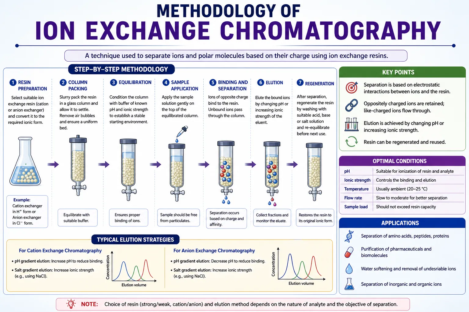 Methodology of Ion Exchange Chromatography