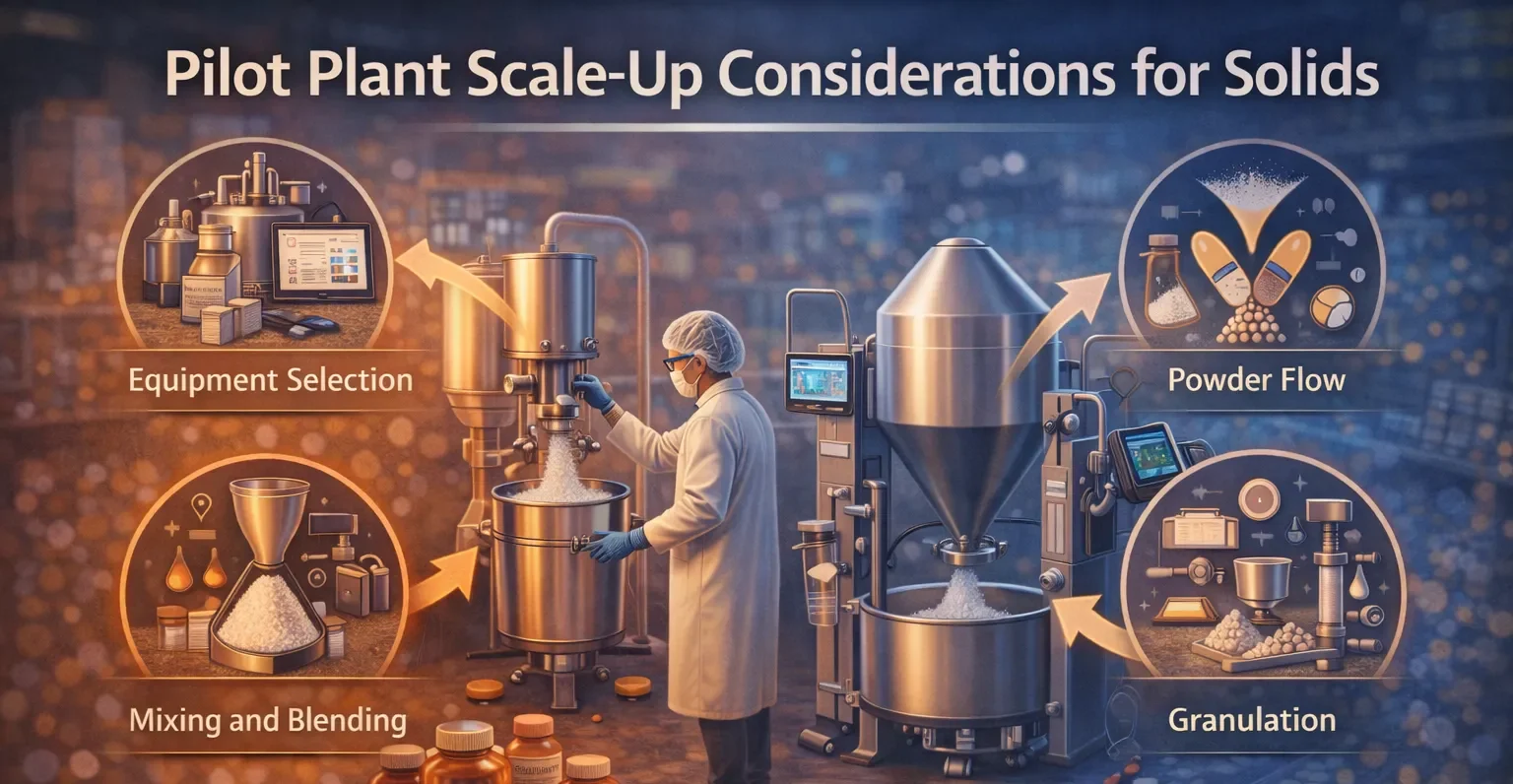 Pilot Plant Scale up Considerations for Solids