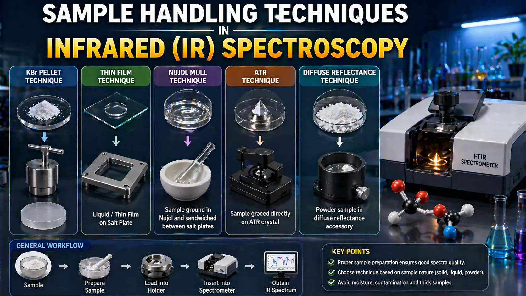 Sample Handling Techniques in Infrared (IR) Spectroscopy