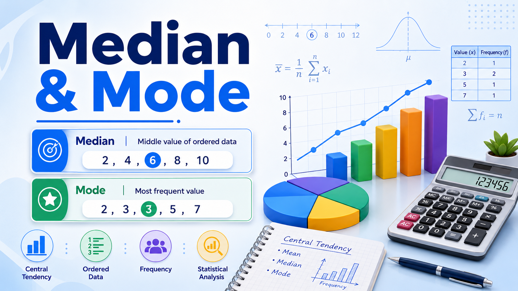 Median and Mode